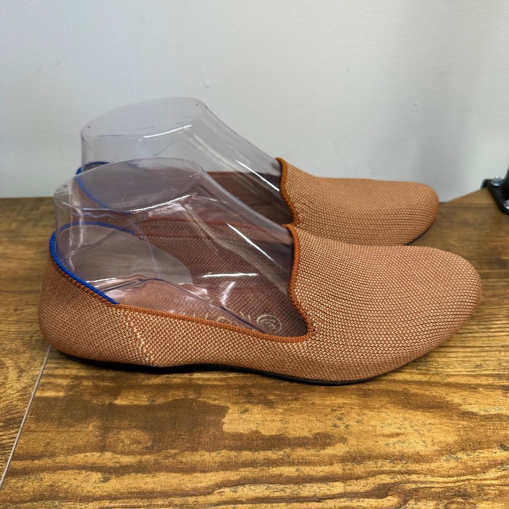 Rothys The Loafer Camel Brown Knit Slip On Flats Womens Size 7